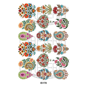 Crafteria Floral And Paisley Designs Insert Sheet (Transparent Sheet) IS178