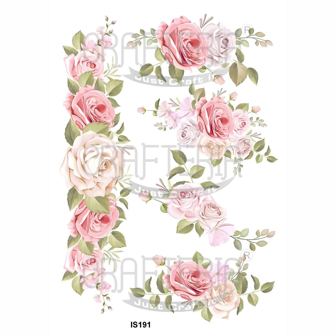 Crafteria Floral Designs Insert Sheet (Transparent Sheet) IS191