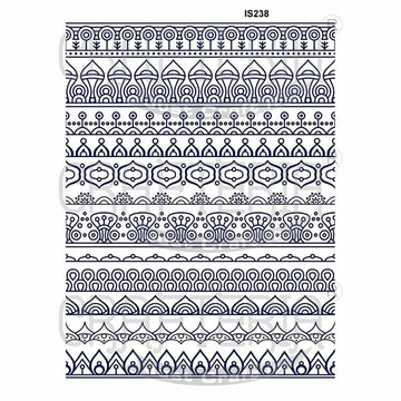 Crafteria Line Patterns Designs Insert Sheet (Transparent Sheet) IS238