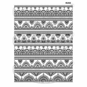 Crafteria Line Patterns Designs Insert Sheet (Transparent Sheet) IS252