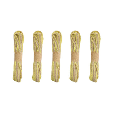 Crafteria Yellow & Natural Twine Thread Bundles
