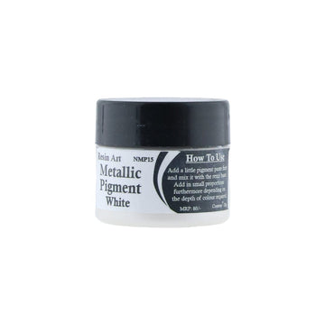 JUST CRAFT IT METALLIC RESIN PIGMENT White Metallic Pigment