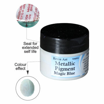 JUST CRAFT IT METALLIC RESIN PIGMENT Magic Blue Metallic Pigment
