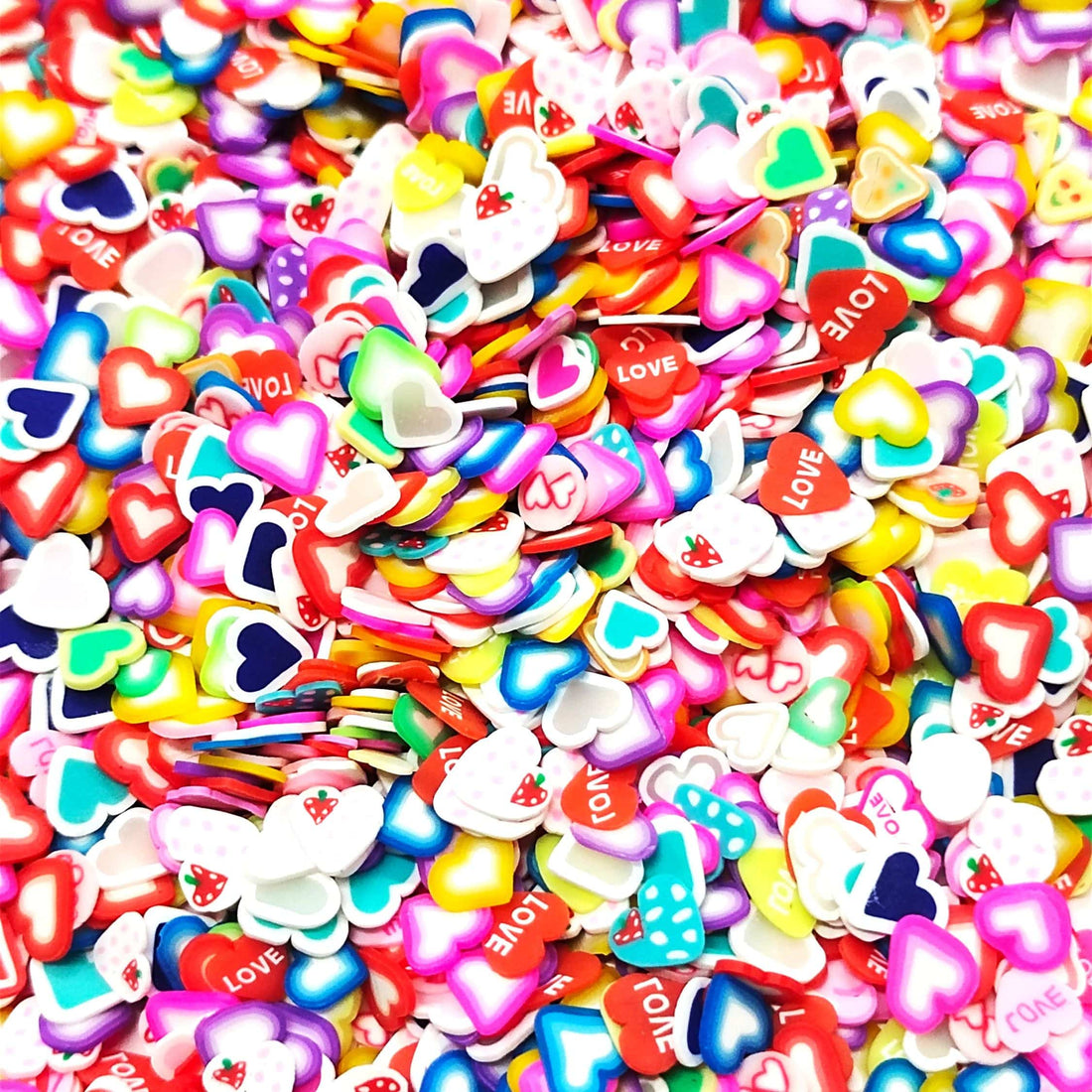 My Store Texted Heart Polymer Chips