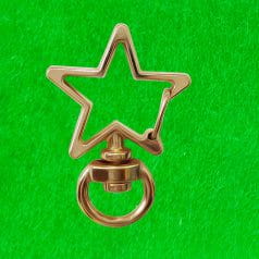 Crafteria STAR / ROSE GOLD DESIGNER LOBSTER KEYCHAIN