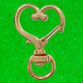 Crafteria HEART / ROSE GOLD DESIGNER LOBSTER KEYCHAIN