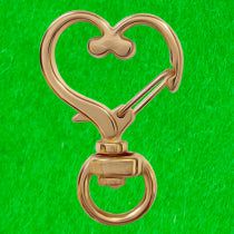 Crafteria HEART / ROSE GOLD DESIGNER LOBSTER KEYCHAIN
