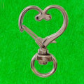 Crafteria HEART / SILVER DESIGNER LOBSTER KEYCHAIN