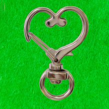 Crafteria HEART / SILVER DESIGNER LOBSTER KEYCHAIN