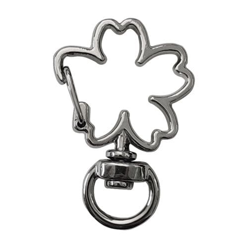 Crafteria FLOWER / SILVER DESIGNER LOBSTER KEYCHAIN