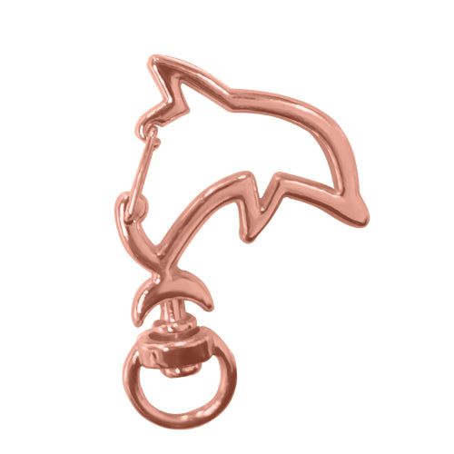 Crafteria DOLFIN / ROSE GOLD DESIGNER LOBSTER KEYCHAIN