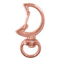 Crafteria HELF MOON / ROSE GOLD DESIGNER LOBSTER KEYCHAIN