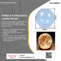My Store Silicon Mould 94Mm X 93Mm Ball & Candle Mould
