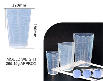 My Store Silicon Mould PREMIUM QUALITY TRIANGULAR 1000ML SILICON MEASURING CUP