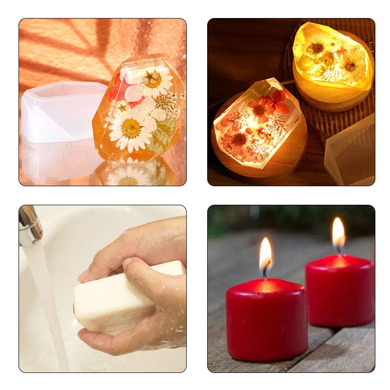 My Store Silicon Mould Rectangle Diamond Cut Paper Weight & Soap Mould