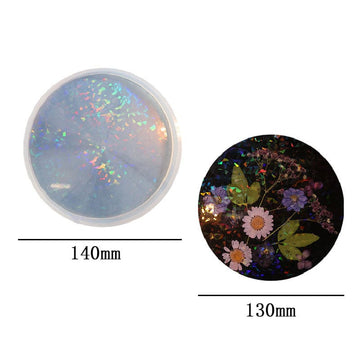 My Store Silicon Mould Holographic Round Coaster Mould
