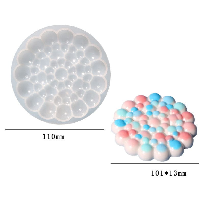 My Store Silicon Mould Round Bubble Coaster Mould