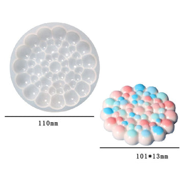 My Store Silicon Mould Round Bubble Coaster Mould