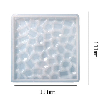 My Store Silicon Mould Square Mosaic Texture Coaster Mould