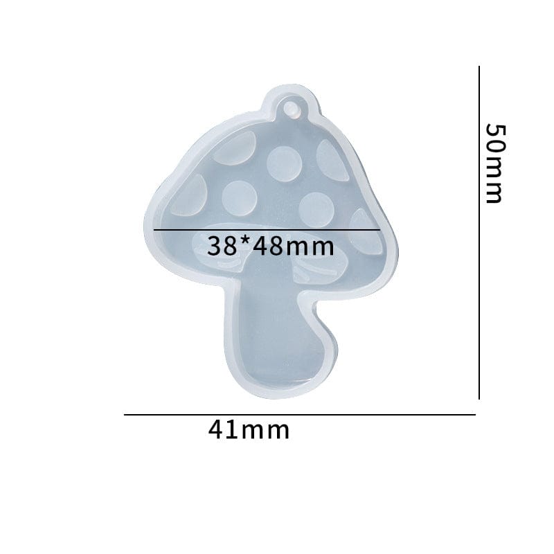 My Store Silicon Mould Mushroom Shaped Keychain & Jewellery Mould