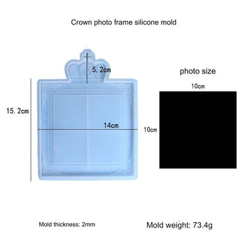 My Store Silicon Mould Crown Photo Frame Mould