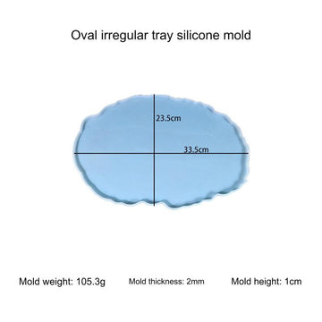 My Store Silicon Mould Oval Agate Mould