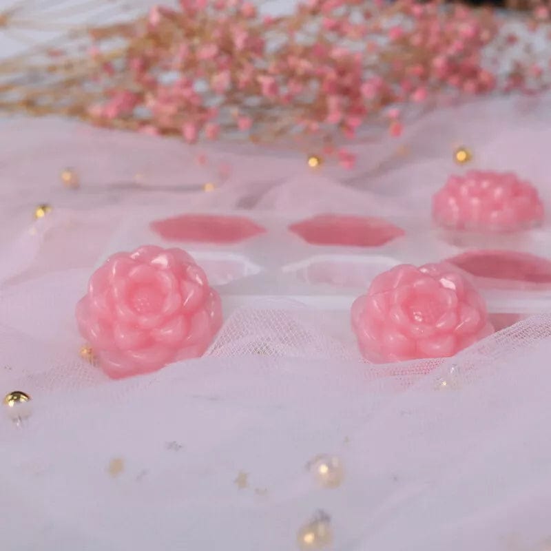 My Store Silicon Mould 6 Cavity 3D Flower Mould