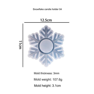 My Store Snowflakes Tea Light Holder 04