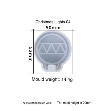 My Store Silicon Mould Christmas Bomb For Hanging Light & Decoration Mould