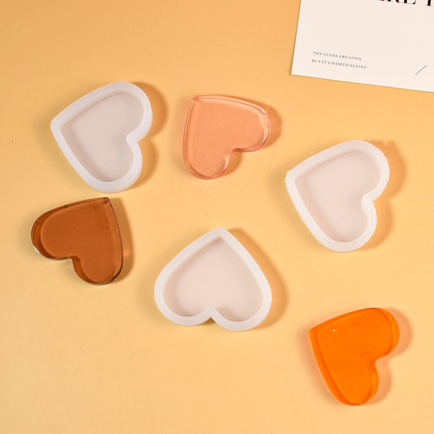 My Store Silicon Mould 2 Inch Heart Shape Keychain & Pendant Mould