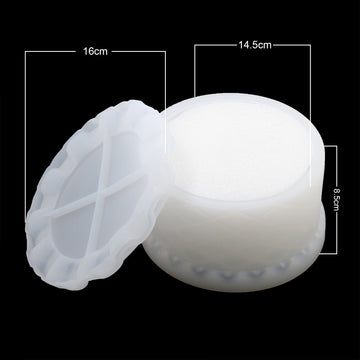 My Store Silicon Mould Diamond & Heart Design Storage Box Mould