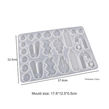 My Store Silicon Mould 24 Cavity Keychain And Jewellery Mould