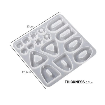 My Store Silicon Mould 16 Cavity Keychain and Jewellery Mould