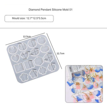 My Store Silicon Mould 16 Cavity Keychain & Pendant Mould