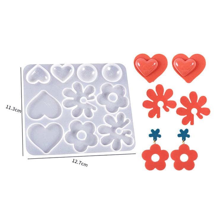 My Store Silicon Mould 10 Cavity Keychain & Pendant Mould