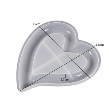 My Store Silicon Mould Dish Jewellery Heart Tray Mould