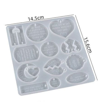 Crafteria 17 IN 1 PENDANT & KEYCHAIN MOULD