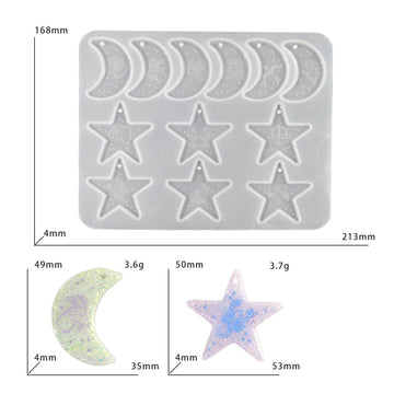 My Store Silicon Mould 12 Constellations Pendant earring mould