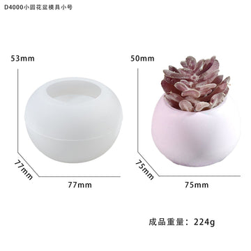 My Store Silicon Mould Round Flower Pot Mould