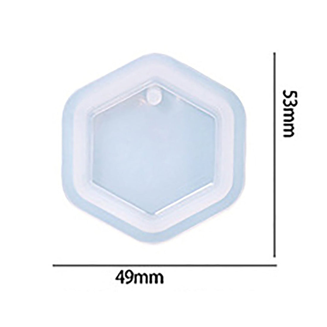 My Store Silicon Mould Hexagon Shape Keychain & Pendant Mould