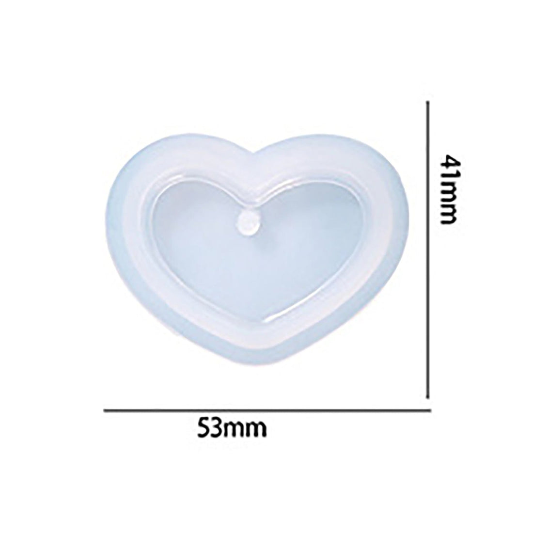 My Store Silicon Mould Small Love Shape Keychain & Pendant Mould