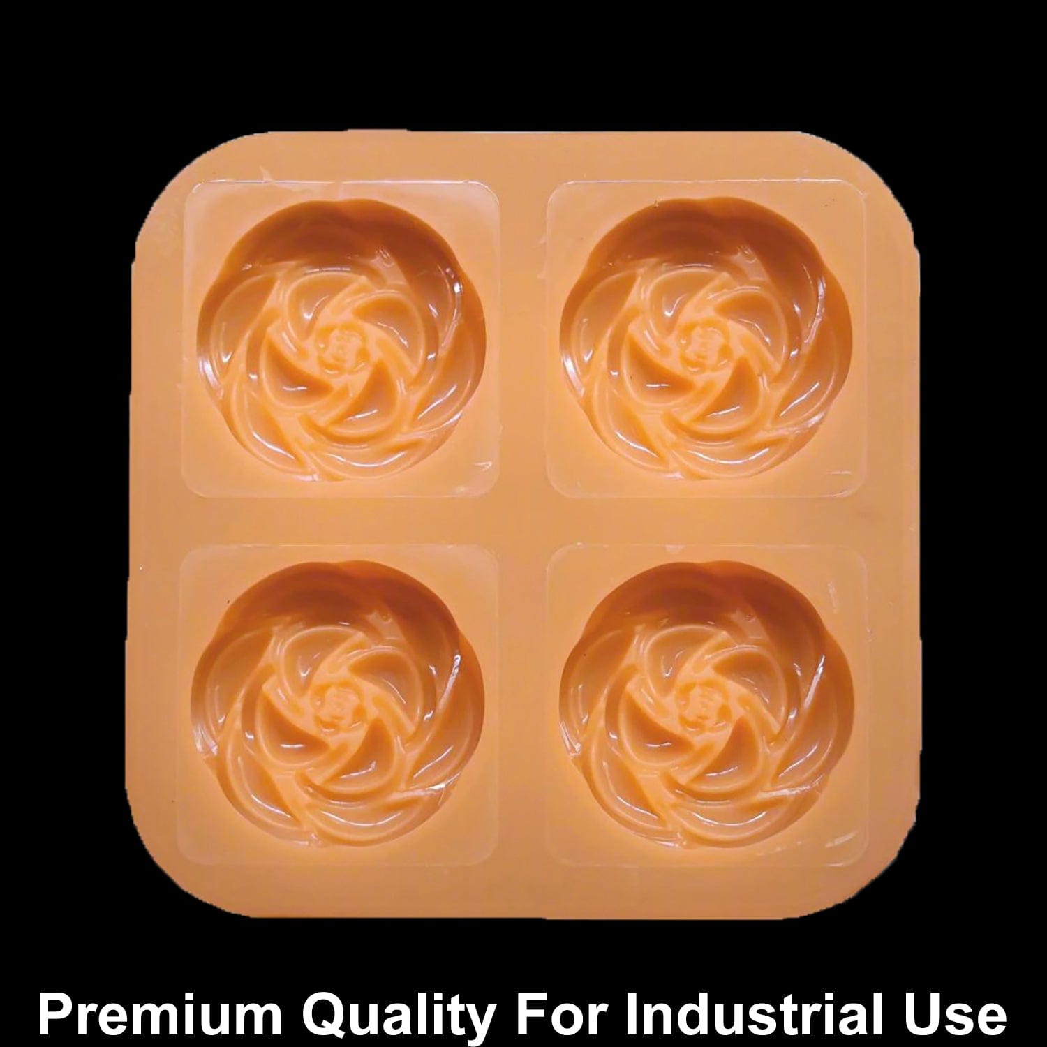 JUST CRAFT IT 4 Cavity Blooming Rose 70gms silicon soap mould