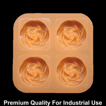 JUST CRAFT IT 4 Cavity Blooming Rose 70gms silicon soap mould