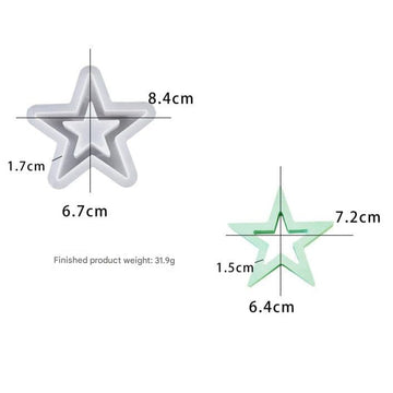 My Store Silicon Mould Medium Hollow Star Mould