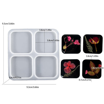 My Store Silicon Mould Square Pendant Mould