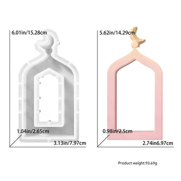 My Store Silicon Mould Big Hollowed-Out Arch Door Frame Mould