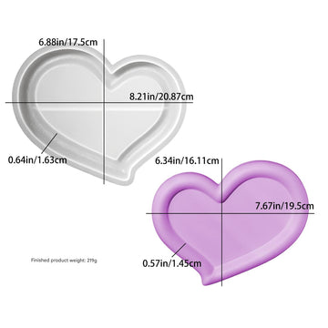My Store Silicon Mould Heart Tray Small Mould