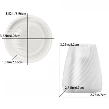 My Store Silicon Mould Striped Lines Texture Candle Holder Mould