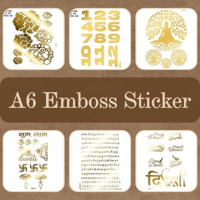 A6 Emboss Sticker