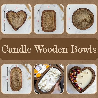 Candle Wooden Bowls
